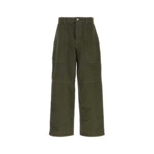 Loewe Men Khaki Cotton Cargo Pant